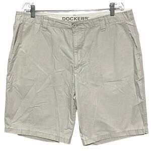 Dockers Khakis Chinos Shorts Men 38 Preppy Classic Casual Cotton Neutral Capsule